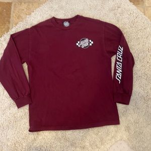 Men’s Santa Cruz long sleeve shirt size medium